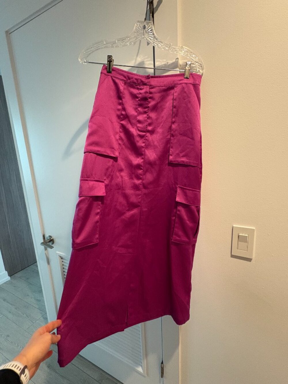 Anthropologie Magenta Long Skirt - Picture 2 of 3